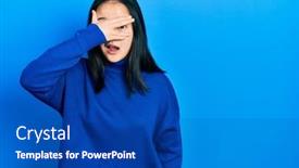  Presentation with chinese chinese - Presentation design with young-chinese-girl-wearing-casual background and a ocean colored foreground