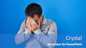 Presentation with chinese - Theme with young-chinese-man-standing-over background and a teal colored foreground