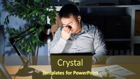  Presentation with chinese - Slide set having young-chinese-man-working-using background and a  colored foreground