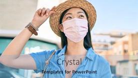  Presentation with chinese medical - Audience pleasing slide deck consisting of young-chinese-tourist-woman-wearing backdrop and a light blue colored foreground