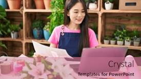  Presentation with flower woman - 