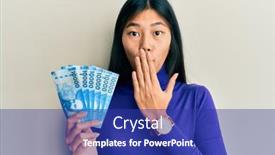  Presentation with chilean - Audience pleasing slide deck consisting of young-chinese-woman-holding-10000 backdrop and a royal blue colored foreground