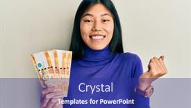  Presentation with chinese chinese - PPT layouts featuring young-chinese-woman-holding-500 background and a navy blue colored foreground