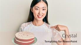  Presentation with chinese chinese - Slide deck enhanced with young-chinese-woman-holding-carrot background and a lemonade colored foreground