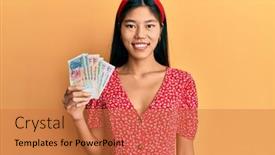  Presentation with singapore - Amazing presentation having young-chinese-woman-holding-singapore backdrop and a red colored foreground