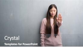  Presentation with medicina tradicional chinesa chinese herb - Presentation consisting of young chinese woman over grey background and a  colored foreground