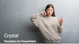  Presentation with medicina tradicional chinesa chinese herb - Amazing PPT theme having young chinese woman over grey backdrop and a  colored foreground