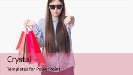  Presentation with chinese chinese - Beautiful slides featuring young chinese woman over isolated backdrop and a  colored foreground