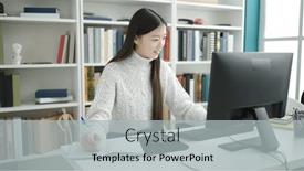  Presentation with student writing - Presentation with young-chinese-woman-student-using background and a light gray colored foreground