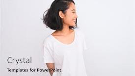  Presentation with chinese - Presentation having young-chinese-woman-wearing-casual background and a white colored foreground