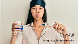  Presentation with pajama - Amazing PPT layouts having young-chinese-woman-wearing-pajama backdrop and a lemonade colored foreground