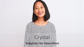  Presentation with chinese chinese - Theme consisting of young-chinese-woman-wearing-striped background and a light gray colored foreground