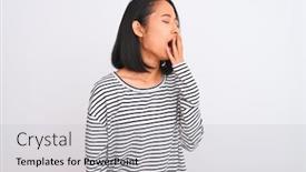  Presentation with chinese - Colorful PPT layouts enhanced with young-chinese-woman-wearing-striped backdrop and a light gray colored foreground