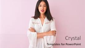  Presentation with pink simple - Slide deck having young-chinese-woman-wearing-summer background and a lemonade colored foreground