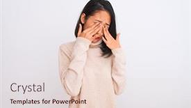  Presentation with chinese - Slide deck featuring young-chinese-woman-wearing-turtleneck background and a lemonade colored foreground