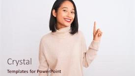  Presentation with chinese - Slide set consisting of young-chinese-woman-wearing-turtleneck background and a lemonade colored foreground