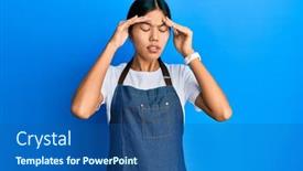  Presentation with waiter - PPT layouts having young-chinese-woman-wearing-waiter background and a  colored foreground