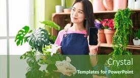  Presentation with medicina tradicional chinesa chinese herb - Slides consisting of young-chinese-woman-working background and a tawny brown colored foreground