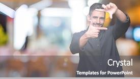  Presentation with christian - Beautiful PPT theme featuring young christian priest over isolated backdrop and a dark gray colored foreground