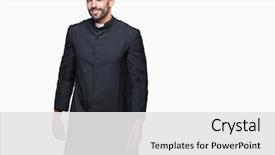  Presentation with christian soldiers - PPT theme consisting of young christian priest over isolated background and a white colored foreground