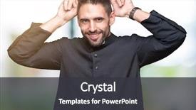  Presentation with christian - Amazing theme having young christian priest over isolated backdrop and a dark gray colored foreground