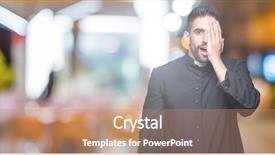  Presentation with christian patience - Cool new PPT layouts with young christian priest over isolated backdrop and a coral colored foreground