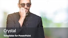  Presentation with christian - PPT layouts having young christian priest wearing sunglasses background and a dark gray colored foreground