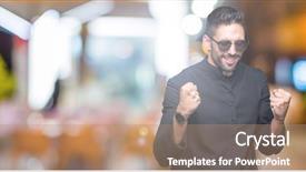  Presentation with christian holy communion concept bible - Beautiful PPT layouts featuring young christian priest wearing sunglasses backdrop and a coral colored foreground