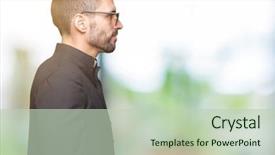  Presentation with christian dove - Colorful presentation theme enhanced with young christian priest wearing sunglasses backdrop and a soft green colored foreground