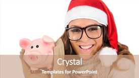  Presentation with baby jesus christmas rustic isolated - Colorful PPT layouts enhanced with young christmas girl with piggy backdrop and a  colored foreground