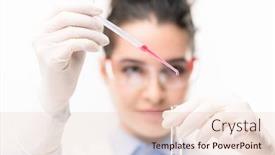  Presentation with substance - Presentation design featuring young-clinician-or-chemist background and a lemonade colored foreground