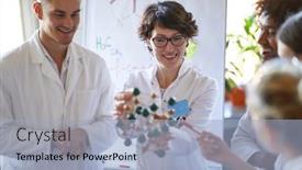  Presentation with bonds - PPT layouts featuring young-colleagues-enjoy-while-listen background and a light blue colored foreground