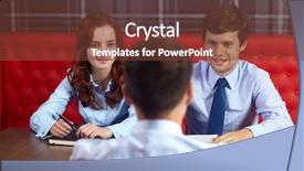  Presentation with 30 60 90 job interview - Slide deck having young colleagues from hr department background and a tawny brown colored foreground