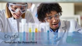  Presentation with reactions - Amazing slide deck having young-colleagues-in-a-protective backdrop and a light blue colored foreground