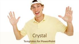  Presentation with college - Cool new presentation with young college age man throws backdrop and a lemonade colored foreground