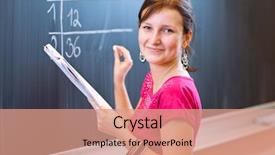 Presentation with math - PPT theme with young college student young teacher background and a coral colored foreground