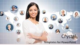  Presentation with world map doctors - PPT theme consisting of young confident and beautiful customer background and a lemonade colored foreground