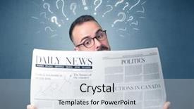  Presentation with travel daily itinerary - Slides enhanced with young confused businessman reading daily background and a lemonade colored foreground