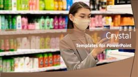  Presentation with elegant - Cool new presentation theme with young-contemporary-elegant-female-consumer backdrop and a coral colored foreground