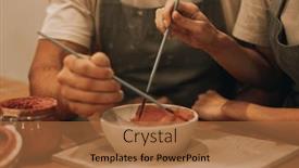  Presentation with hobbies - Presentation theme enhanced with young-couple-a-man background and a red colored foreground