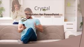  Presentation with flat - Amazing presentation theme having young-couple-and-snake backdrop and a soft green colored foreground