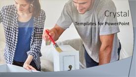  Presentation with diy - Amazing presentation having young-couple-as-a-diy backdrop and a light gray colored foreground