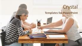  Presentation with notary - Audience pleasing presentation theme consisting of young couple at notary public backdrop and a lemonade colored foreground