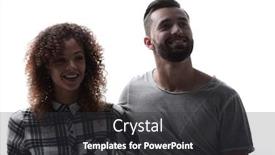  Presentation with dreams - Colorful theme enhanced with young couple discussing their dreams and pointing forward backdrop and a dark gray colored foreground