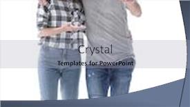  Presentation with dreams - Amazing presentation theme having young couple discussing their dreams backdrop and a light gray colored foreground