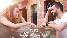  Presentation with catholic couple silhouette of young - PPT theme enhanced with young couple drinking coffee cafe background and a  colored foreground