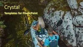  Presentation with kayak - Presentation with young-couple-enjoying-an-idyllic background and a tawny brown colored foreground