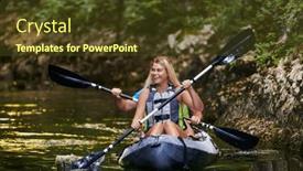  Presentation with kayak - Theme with young-couple-enjoying-an-idyllic background and a tawny brown colored foreground