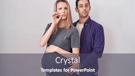  Presentation with lips mouth - Presentation with young-couple-expecting-a-baby background and a tawny brown colored foreground