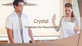  Presentation with black couple having fun - Cool new PPT layouts with young couple having a disagreement backdrop and a  colored foreground